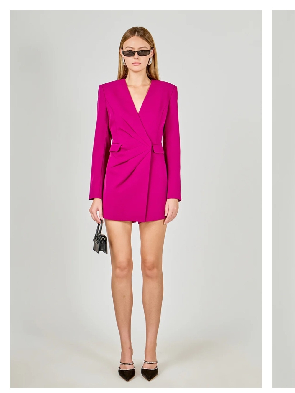 Endless Rose Fuchsia Blazer Romper